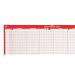 5 Star Office 2021 Staff Planner Unmounted Landscape with Planner Kit 915x610mm Red