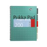 Pukka Metallic Project Book A4 80gsm Green Ref 8521-MET [Pack 3] 142991