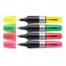 Stabilo Luminator Highlighters Chisel Tip 2-5mm Wallet Assorted Ref 71/4 [Pack 4] 142992