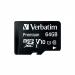 Verbatim Micro SDXC Card Including Adapter 64GB Black Ref 44084 143473