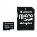 Verbatim Micro SDXC Card Including Adapter 64GB Black Ref 44084 143473