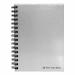 Pukka Pad Notebook Wirebound Hardback 90gsm Ruled Perforated 160pp A5 Silver Ref WRULA5 [Pack 5] 143486