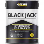 Everbuild Black Jack 904 Roof Felt Adhesive – High Strength – Black – 5 Litre 143503