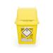 Click Medical Sharps Bin Temporary & Final Closure Feature 4L Yellow Ref CM0645 *Up to 3 Day Leadtime*