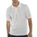 Click Workwear Polo Shirt Polycotton 200gsm L White Ref CLPKSWL *Up to 3 Day Leadtime*