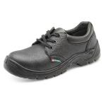 Click Footwear Double Density Economy Shoe S1 PU/Leather Size 8 Black Ref CDDS08 *Up to 3 Day Leadtime* 143669