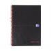 Black n Red Notebook Wirebound 90gsm Ruled Margin and Perforated 140pp B5 Ref 400099450 [Pack 5]