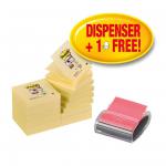 Post-it Pro Z-Note Dispenser and Super Sticky Pads 76x76mm [16 Pads] Ref R330-SSCYP16 144050