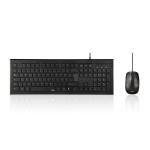 Hama Cortino Wired Keyboard And Mouse Set Ref Black 73134958 144073