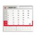 5 Star Office 2021 Wall Calendar Month to View Wirebound 135gsm Paper A3 297x420mm White/Red