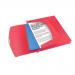 Rexel Choices Box File PP Elastic Strap 40mm Spine A4 Trans Red Ref 2115668