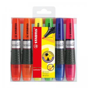 Stabilo Luminator Highlighters Chisel Tip 2-5mm Wallet Assorted Ref