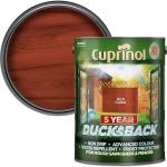 Cuprinol Ducksback 5 Year Waterproof For Sheds And Fences, 5 L - Rich Cedar 144592