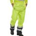 B-Seen Belfry Over Trousers Polyester Hi-Vis L Yellow/Navy Blue Ref BETSYNL *Up to 3 Day Leadtime*