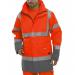 B-Seen Hi-Vis Two Tone Breathable Traffic Jacket Large Red/Grey Ref BD109REGYL *Up to 3 Day Leadtime*
