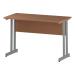 Trexus Rectangular Slim Desk Silver Cantilever Leg 1200x600mm Beech Ref I001679