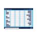 Collins Colplan 2021 Year Wall Planner Landscape Unmounted A1 594x840mm Blue Ref CWC9 2021