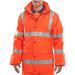 BSeen High Visibility Super B-Dri Breathable Jacket 4XL Orange Ref PUJ471OR4XL *Up to 3 Day Leadtime*