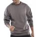 Click Workwear Sweatshirt Polycotton 300gsm 4XL Grey Ref CLPCSGY4XL *Up to 3 Day Leadtime*