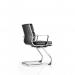 Sonix Savoy Cantilever Chair With Arms Bonded Leather Black Ref BR000126