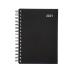 5 Star Office 2021 Diary Day to Page Wirobound Vinyl Coated Board A5 210x148mm Black