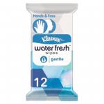 Kleenex Hand and Face Wet Wipes Water Fresh Pack of 12 146932