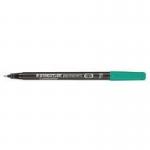 Staedtler 318 Marker Pens Fine Felt tip Green [Pack 10] 146934