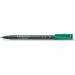 Staedtler 318 Marker Pens Fine Felt tip Green [Pack 10] 146934