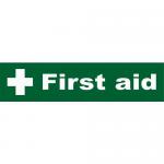 Stewart Superior First Aid Sign Pvc 19 x 4.5cm 146949