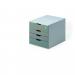 Durable Varicolor Safe 4 Drawer Box with Lockable Top Drawer Grey Ref 760627 