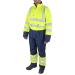 B-Seen Hi-Vis Thermal Waterproof Coveralls L Yellow/Navy Ref BD900SYNL *Up to 3 Day Leadtime*
