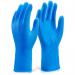 Glovezilla Nitrile Disposable Grip Glove 30Cm M Blue Ref GZNDG15BM [Pack 500] *Up to 3 Day Leadtime*