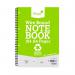 Silvine Recycled Notebook Wirebnd 70gsm Ruled Margin Perf Punched 4 Holes 104pp A4 Ref TWRE80 [Pack 12] 147338