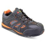 Click Footwear Action Trainer Non-metallic Size 6 Black/Orange Ref CF1906 *Up to 3 Day Leadtime* 147345