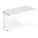 Trexus Bench Desk Single Extension White Leg 1600x800mm White Ref BE310