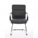 Adroit Advocate Visitor Chair With Arms Bonded Leather Black Ref BR000206