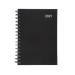 5 Star Office 2021 Diary Week to View Wirobound Vinyl Coated Board A5 210x148mm Black