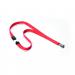 Durable Soft Textile Lanyard 15mmx440mm with 12mm Metal Snap Hook Coral Ref 8127136 [Pack 10]