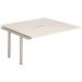 Trexus Bench Desk Double Extension Back to Back Configuration Silver Leg 1400x1600mm White Ref BE215