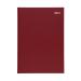 5 Star Office 2021 Diary Day to Page Casebound and Sewn Vinyl Coated Board A4 297x210mm Red