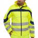 B-Seen Eton High Visibility Soft Shell Jacket 4XL Saturn Yellow/Navy Ref ET40SY4XL *Up to 3 Day Leadtime*