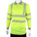 B-Seen Executive Polo Long Sleeve Hi-Vis Small Saturn Yellow Ref BPKEXECLSSYS *Up to 3 Day Leadtime*