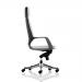 Adroit Xenon Black Shell Head Rest White Leather 520x470x450-535mm Ref KC0217