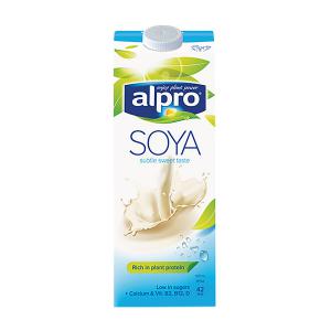 Alpro Soya Milk Sweetened 1 Litre Pack 8 150230