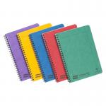 Europa Notebook Sidebound Twin Wire 90gsm Ruled Micro Perf 120pp A5 Assorted Colour Ref 4850Z [Pack 10] 150622