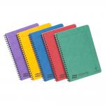 Europa Notebook Sidebound Twin Wire 90gsm Ruled Micro Perf 120pp A5 Assorted Colour Ref 4850Z [Pack 10] 150622