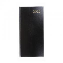 Cheap Stationery Supply of 5 Star Office 2022 Slim Portrait Pocket Diary Two Weeks to View Casebound Sewn 80x160mm Black 142942 150650 Office Statationery