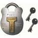 Henry Squire Old English Galvanised Steel Case 4 Lever Padlock, Large 150698