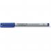 STAEDTLER Non- Permanent OHP Marker Medium Felt tip Blue Pack of 10 150699