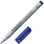 STAEDTLER Non- Permanent OHP Marker Medium Felt tip Blue Pack of 10 150699